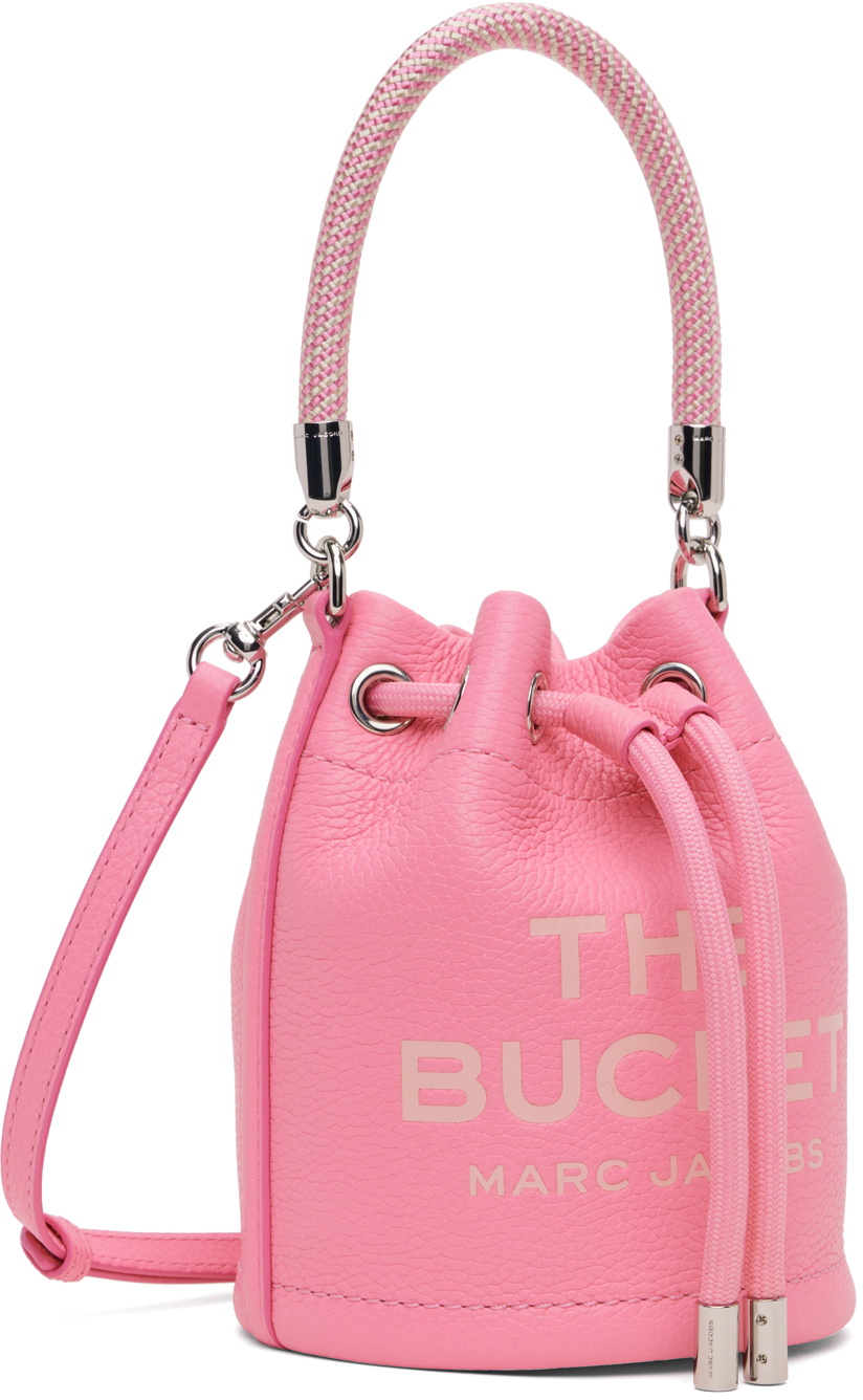 未使用品 MARC JACOBS THE MICRO LEATHER BUCKET BAG レザー バケットバッグ CANDY PINK ショルダーバッグ マークジェイコブス レディース 5MLB/F06183/KOV04/ Marc Jacobs Pink 'The Leather Mini Bucket' Bag Marc Jacobs