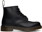 Dr. Martens Black 101 Yellow Stitch Ankle Boots