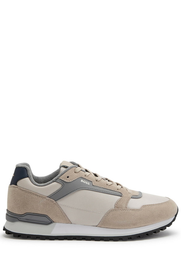 Photo: Boss Parkour L Runner Panelled Mesh Sneakers Beige