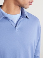 SEASE - Supima Cotton-Jersey Polo Shirt - Blue