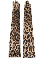DOLCE & GABBANA - Leopard Print Silk Gloves