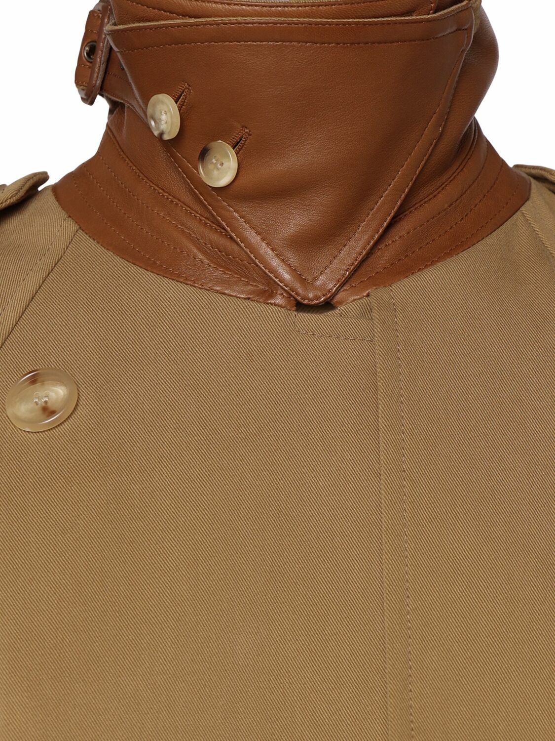 CHLOÉ Cotton Gabardine Trench Coat