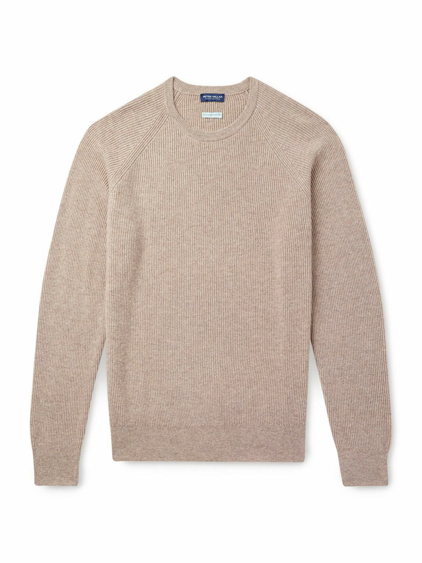 Photo: Peter Millar - Ribbed Cashmere-Blend Sweater - Neutrals