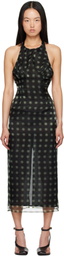 16Arlington Black Zita Midi Dress