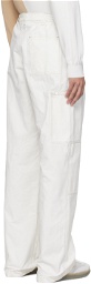 MM6 Maison Margiela Off-White Numeric Signature Trousers