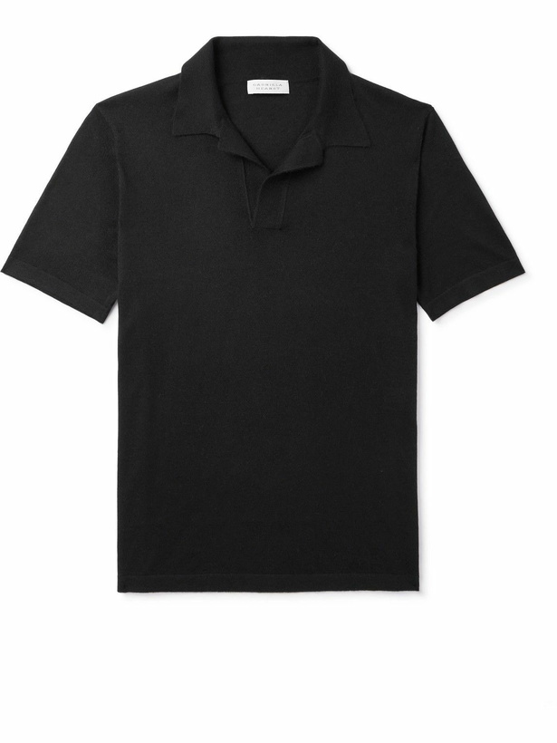 Photo: Gabriela Hearst - Stendhal Merino Wool Polo Shirt - Black
