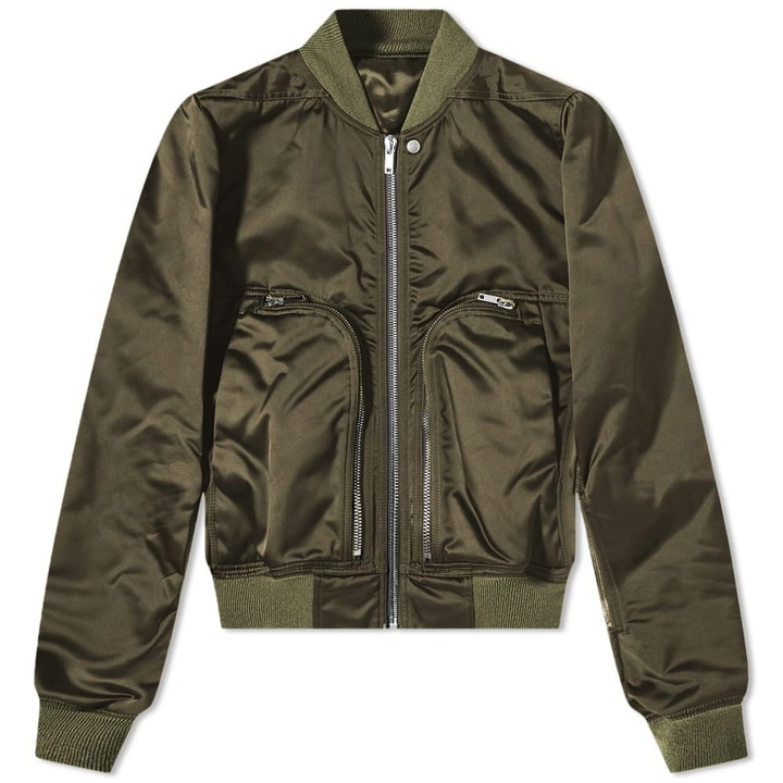 Photo: Rick Owens Men's Bauhaus Flight Jacket in Green