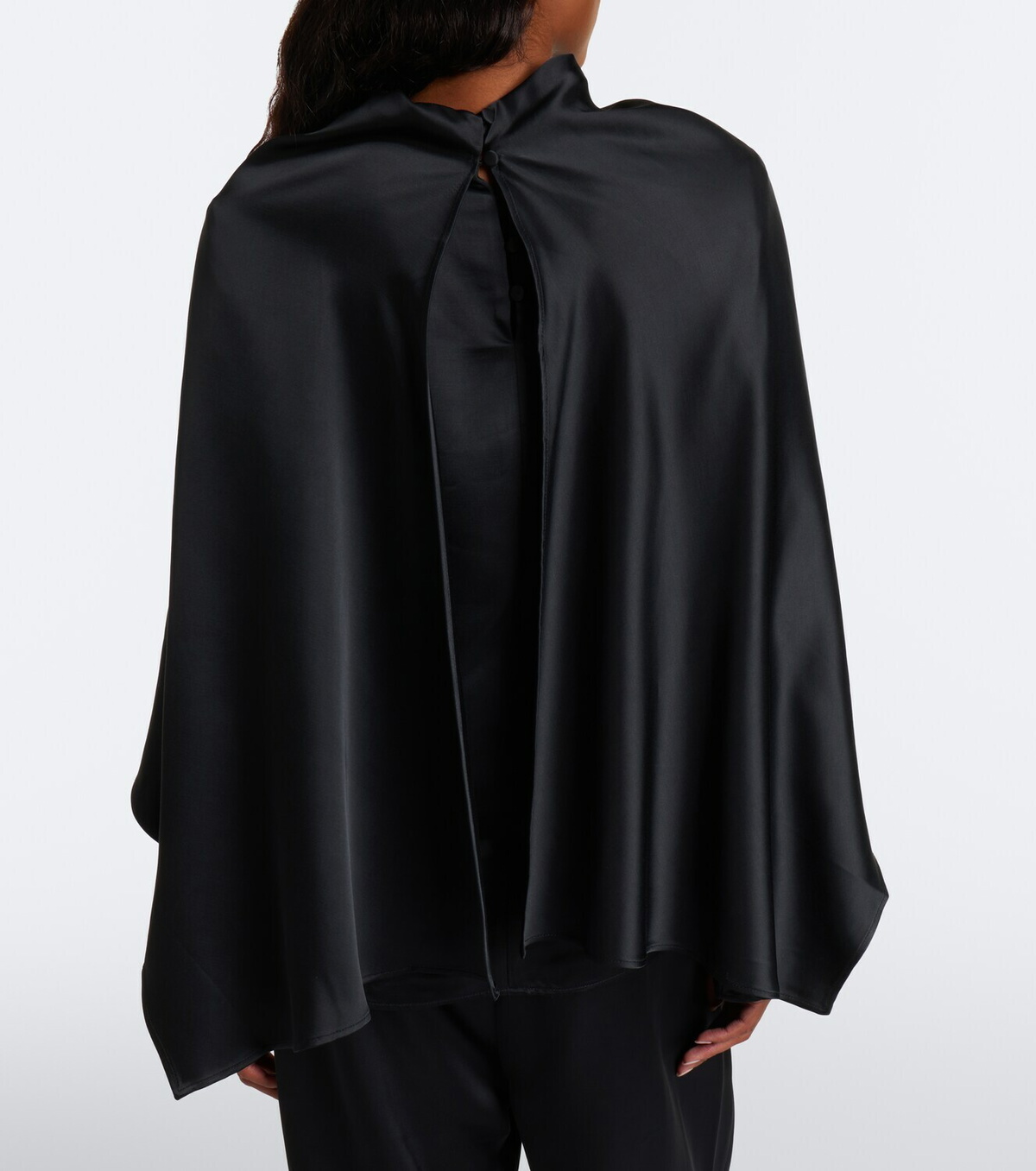 Róhe Caped satin top