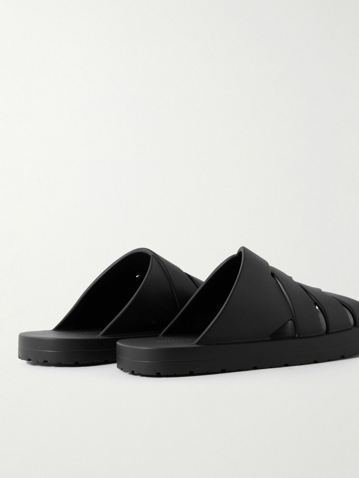 Bottega Veneta - Matt Rubber Sandals - Black Bottega Veneta