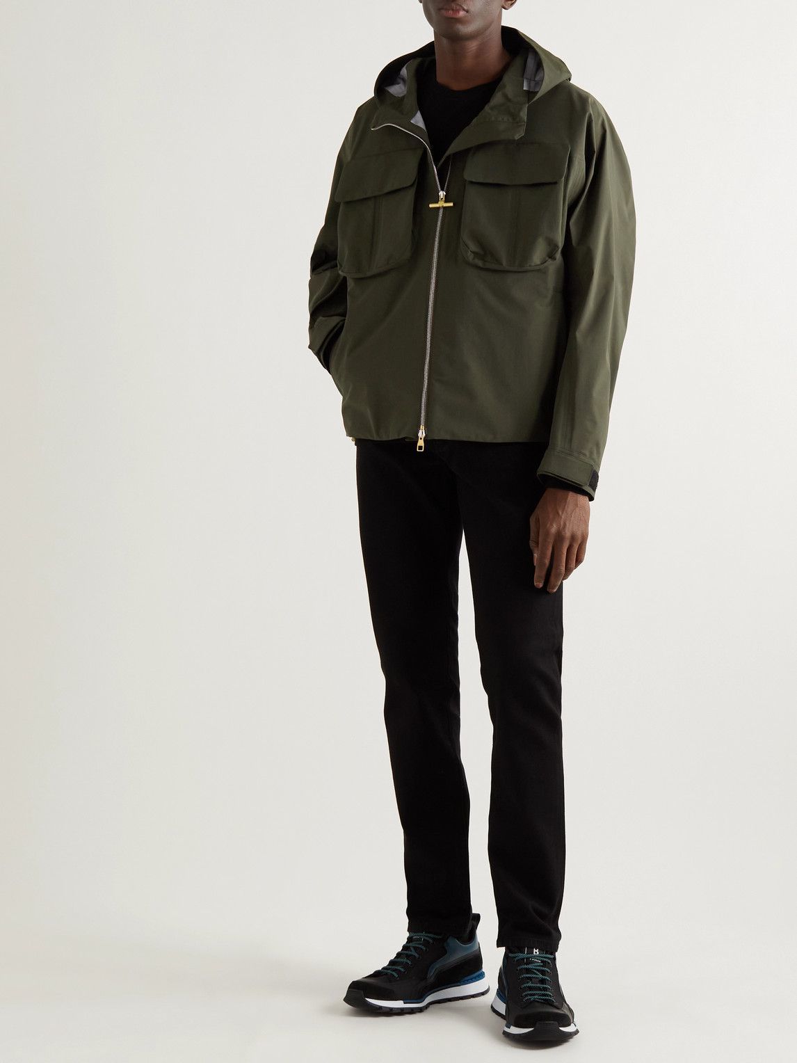 Dunhill - Nylon Hooded Jacket - Green Dunhill