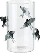 Maison Balzac Gray 'A Little Bird Told Me' Vase