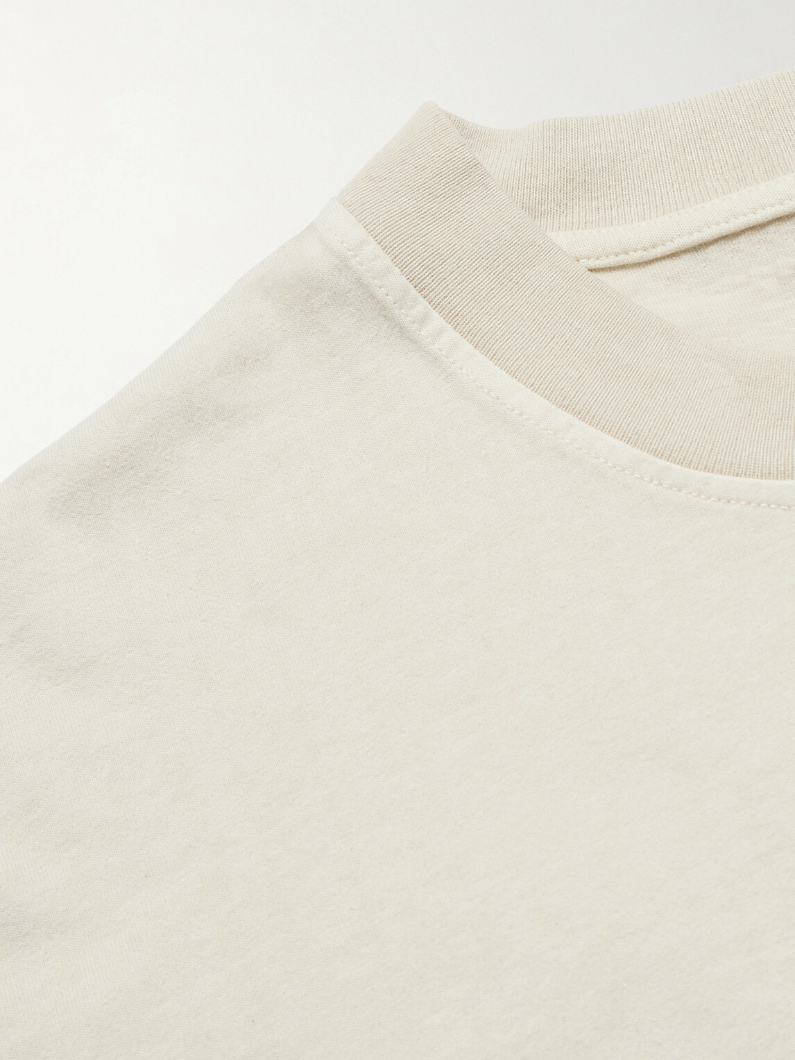 AGOLDE - Asha Cotton-Jersey T-Shirt - Neutrals