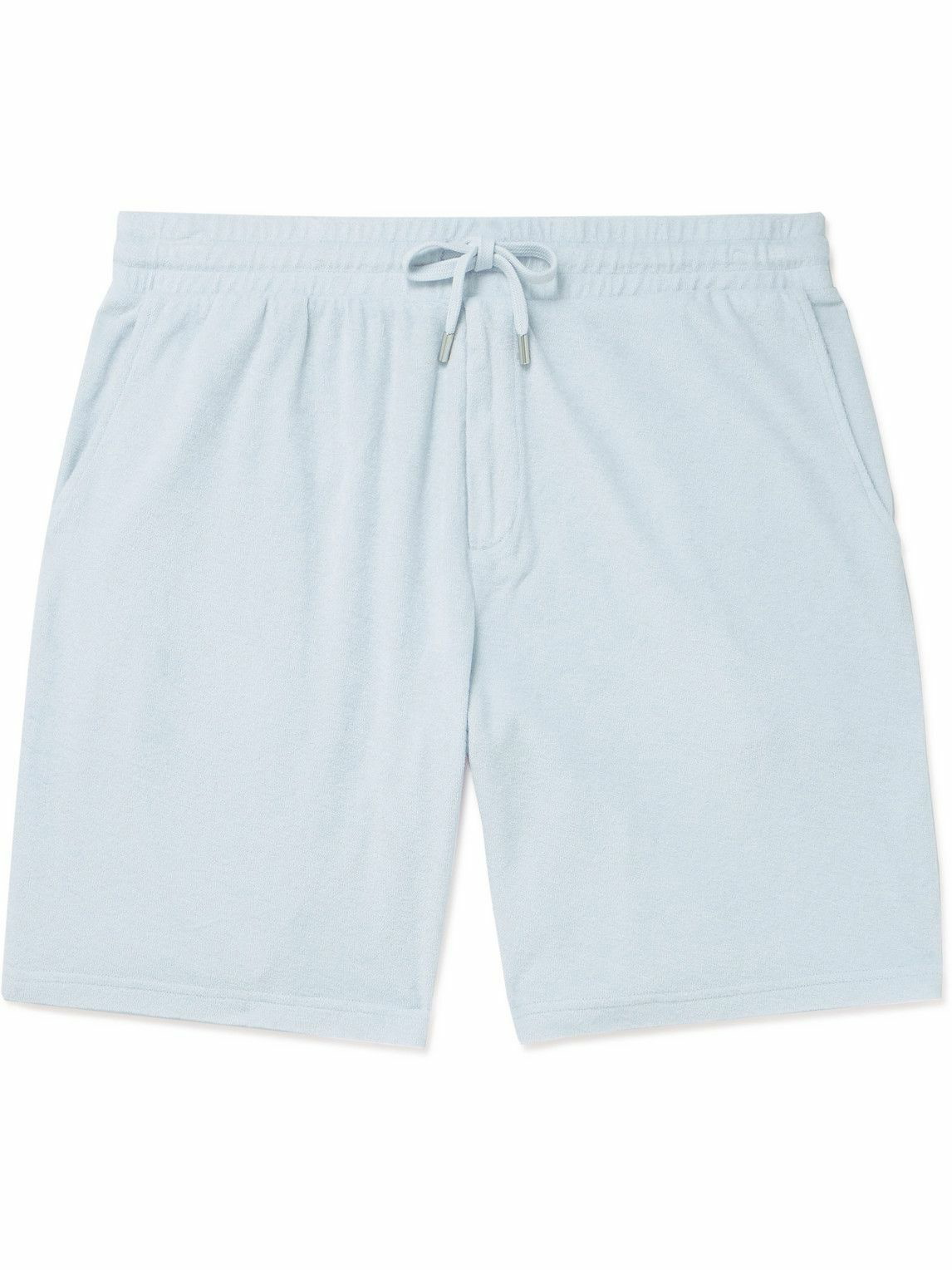 Straight-Leg Cotton and Linen-Blend Drawstring Shorts