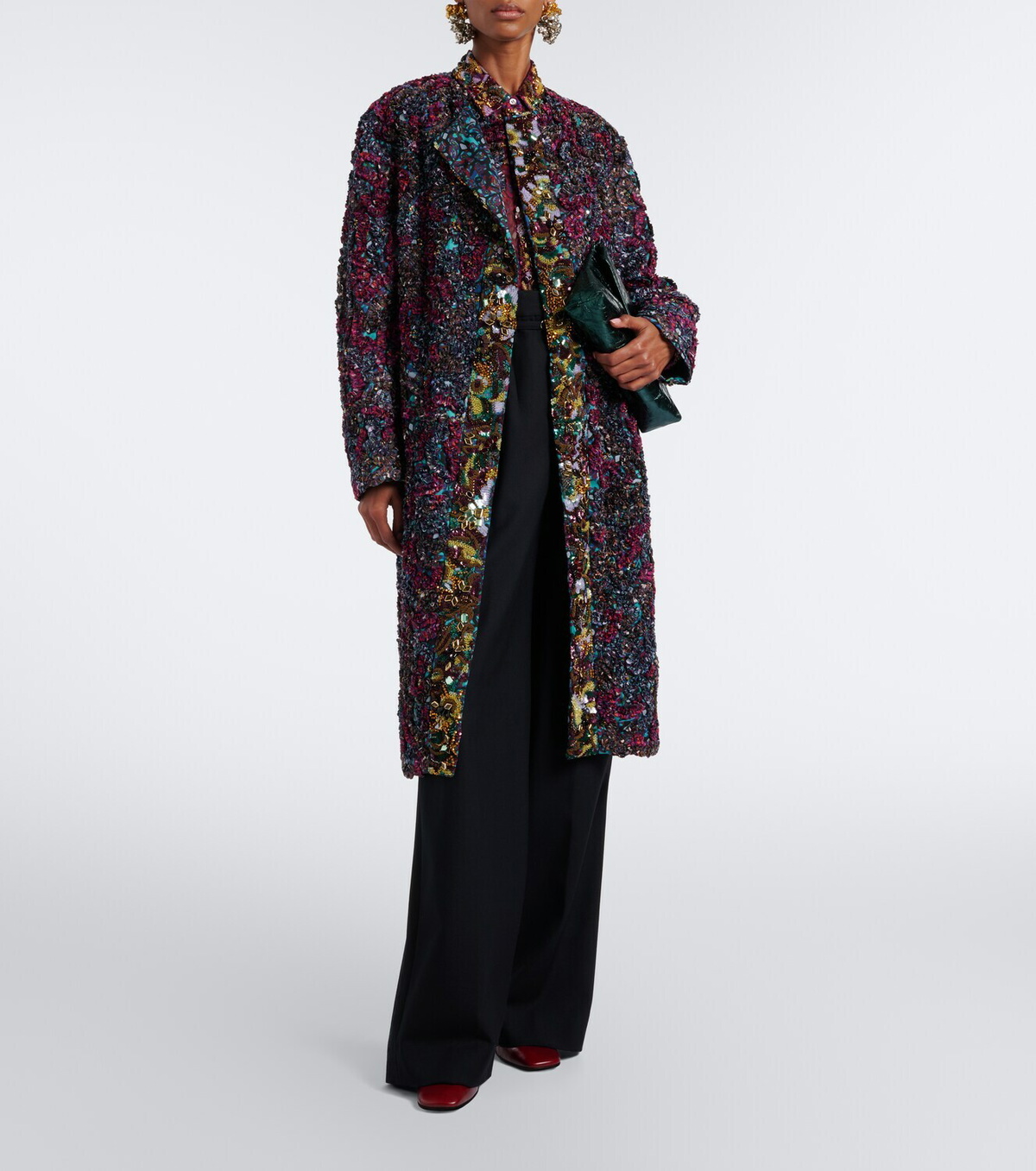 Dries Van Noten Embellished embroidered coat