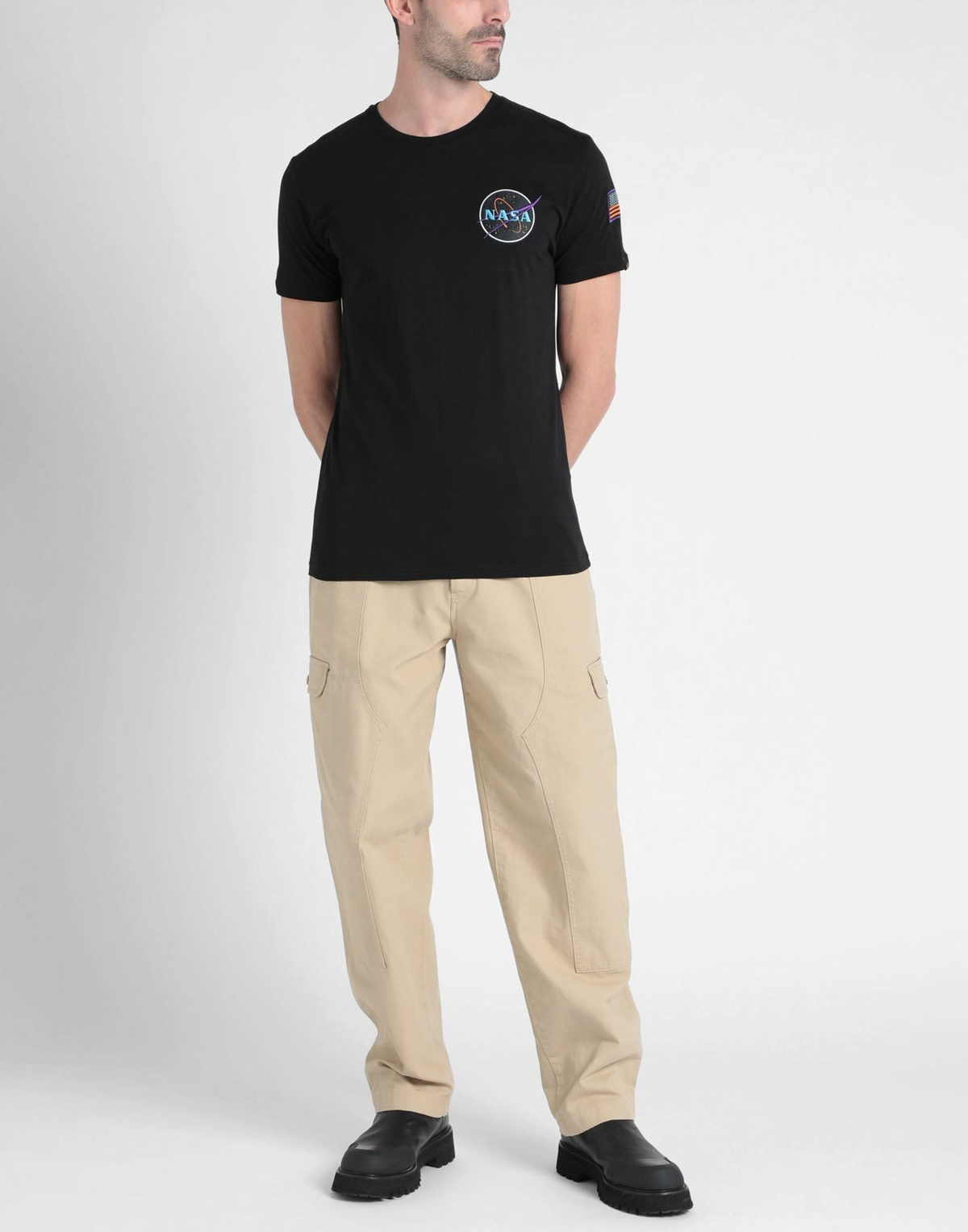 Alpha Industries Mens T-shirt in Black