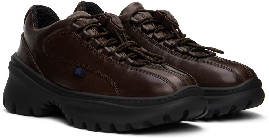 Burberry Brown Leather Scoot Derbys
