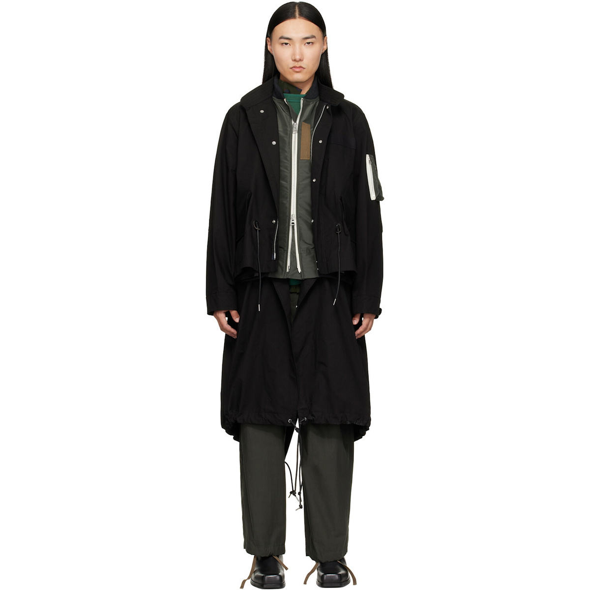 SACAI Rip Stop Padded Down Jacket Sacai