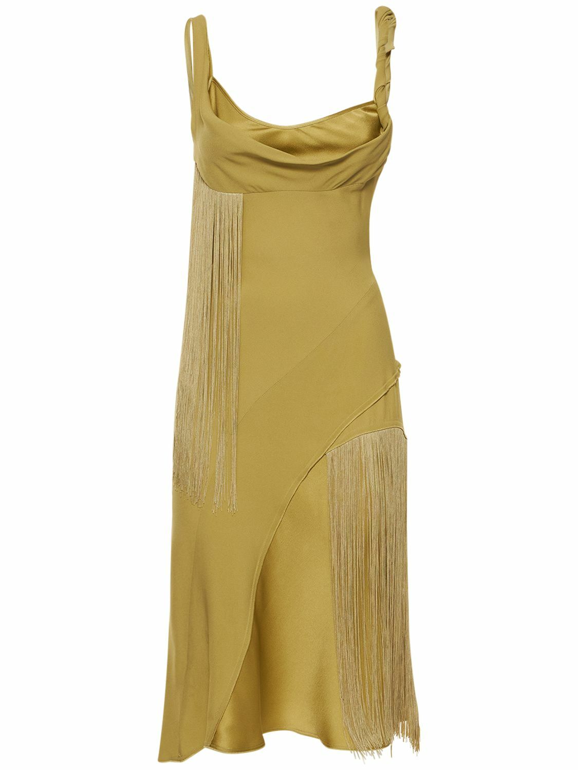 Victoria Beckham Silver Lurex Mini Dress Victoria Beckham