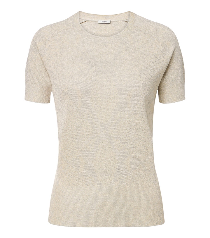 Photo: Joseph Char snake-print Lurex® jacquard top