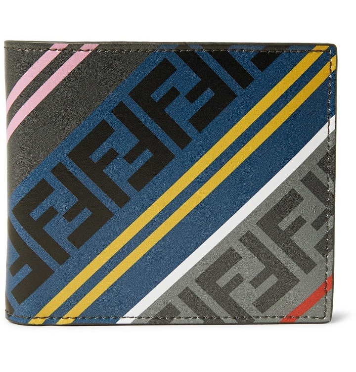 Photo: Fendi - Logo-Print Leather Billfold Wallet - Men - Gray