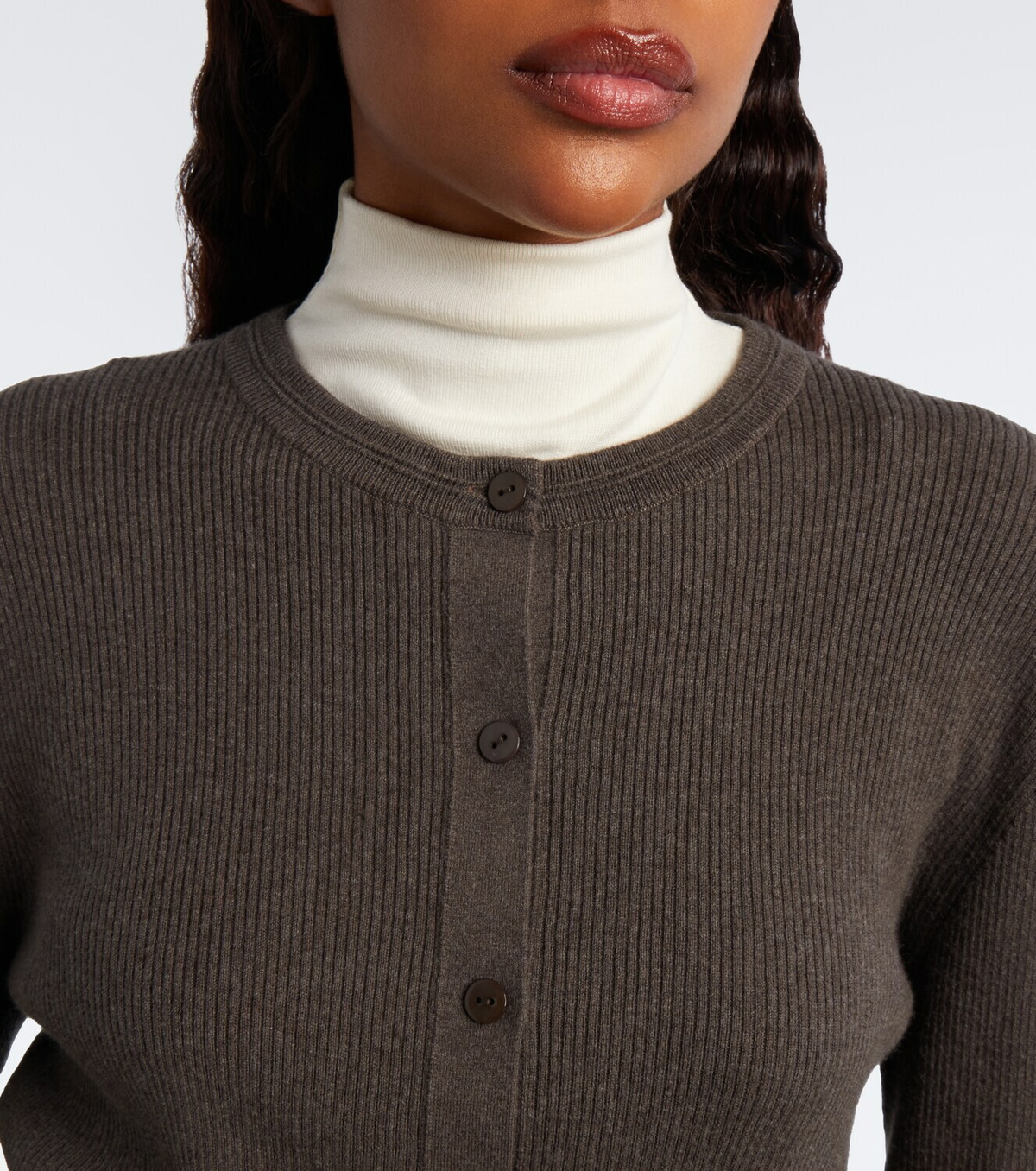 Lisa Yang Abeena cotton and cashmere cardigan
