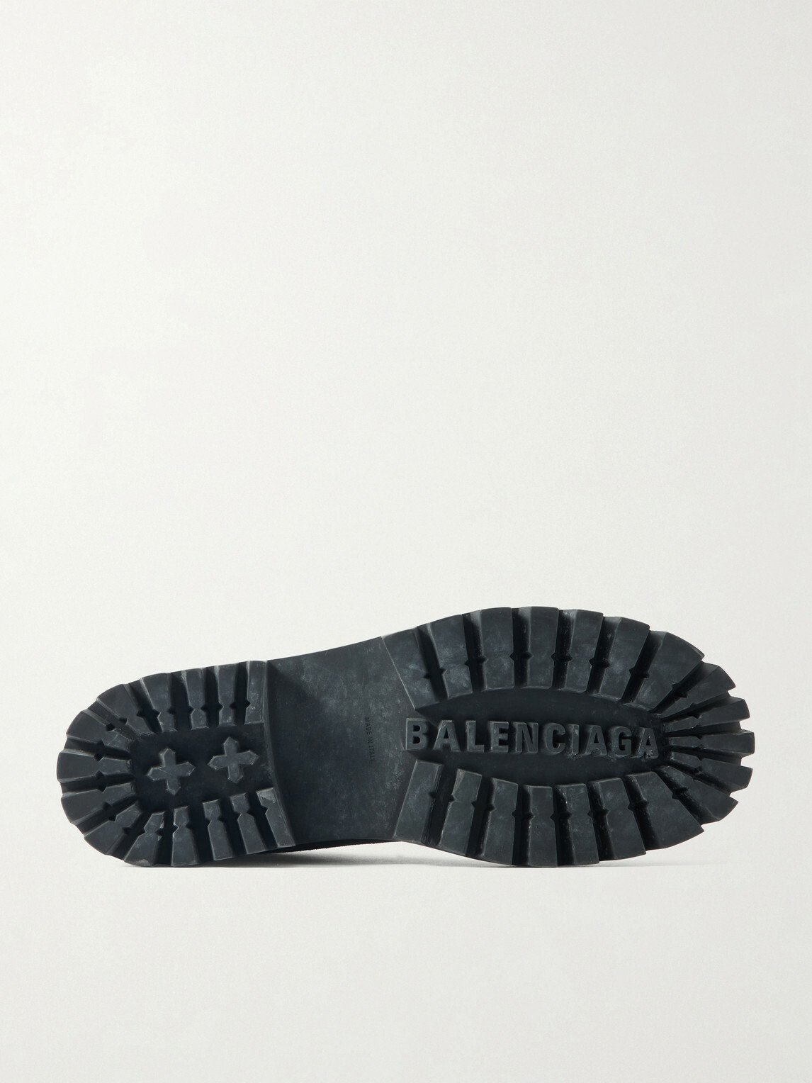 Balenciaga - Nubuck-Trimmed Suede Lace-Up Boots - Brown