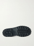 Balenciaga - Nubuck-Trimmed Suede Lace-Up Boots - Brown