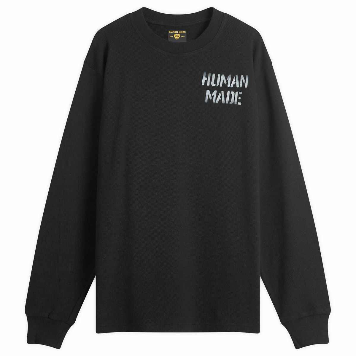 Human Made Men's thermal l/s t-shirt in Black