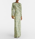 Veronica Beard Gemma printed silk-blend maxi dress