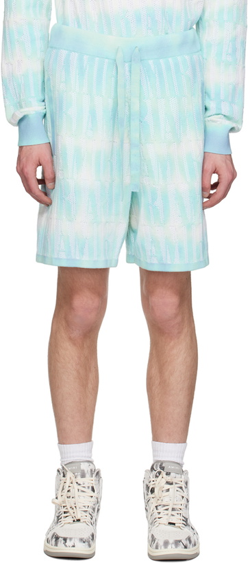 Photo: AMIRI Blue Repeat Shorts