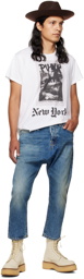 R13 White 'Punk NYC' Boy T-Shirt