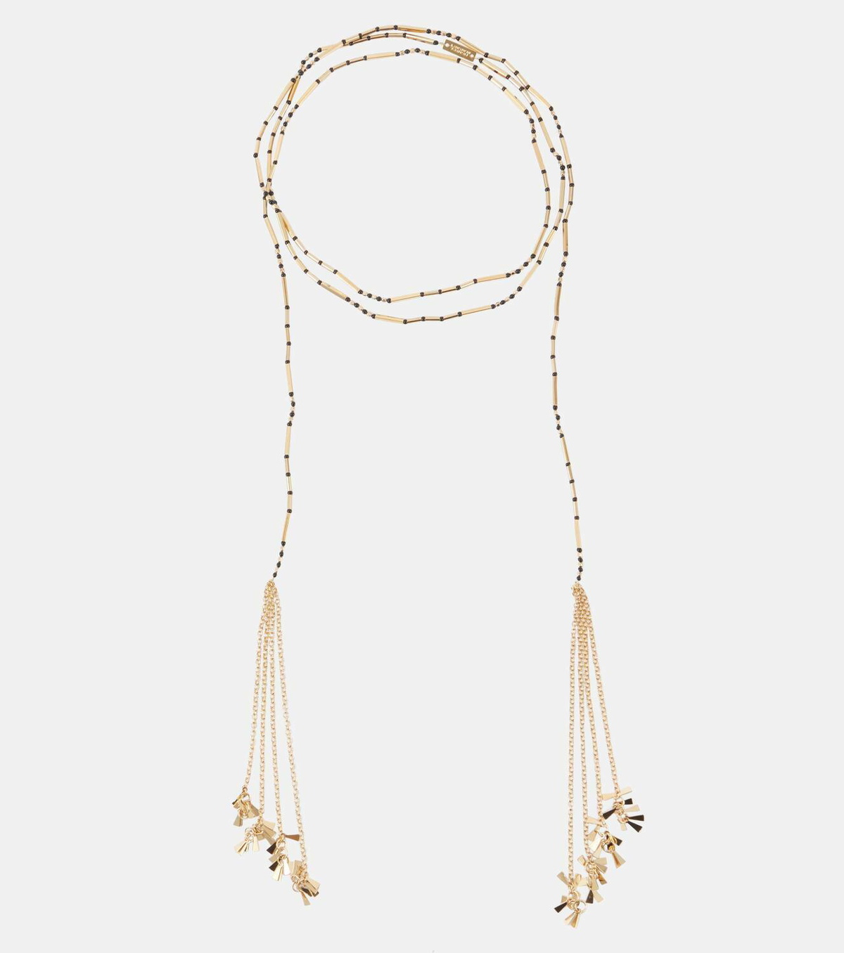 Isabel Marant Olathe beaded scarf necklace