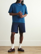 A.P.C. - Bahia Jacquard-Knit Cotton T-Shirt - Blue