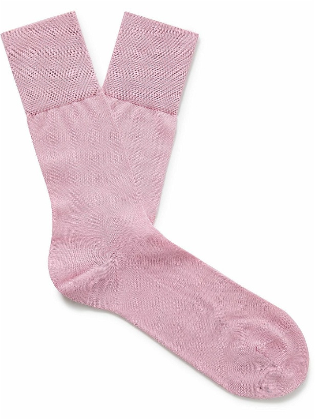 Photo: Falke - Tiago Cotton-Blend Socks - Pink