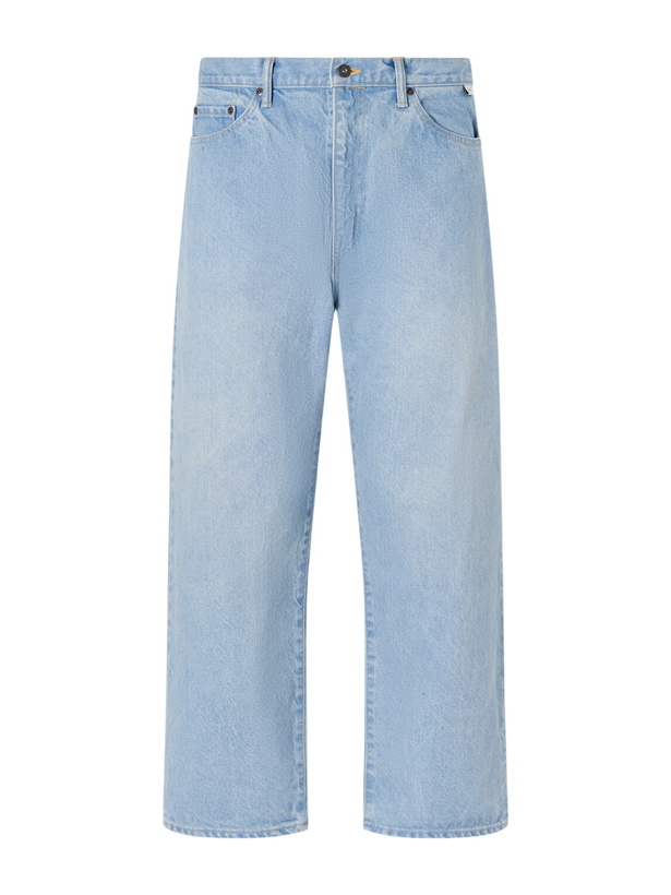 Photo: WTAPS - Blues Wide-Leg Logo-Embroidered Jeans - Blue