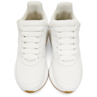 Alexander McQueen White and Beige Oversized Runner Sneakers