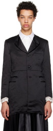 Black Comme des Garçons Black Raw Edge Coat