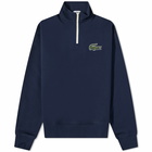 Lacoste Men's Robert Georges Core Half Zip Sweat in Navy