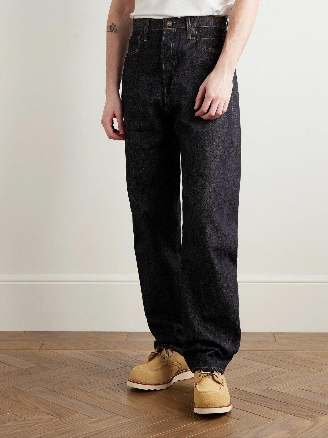 Visvim - Social Sculpture 01 Straight-Leg Selvedge Jeans - Blue Visvim