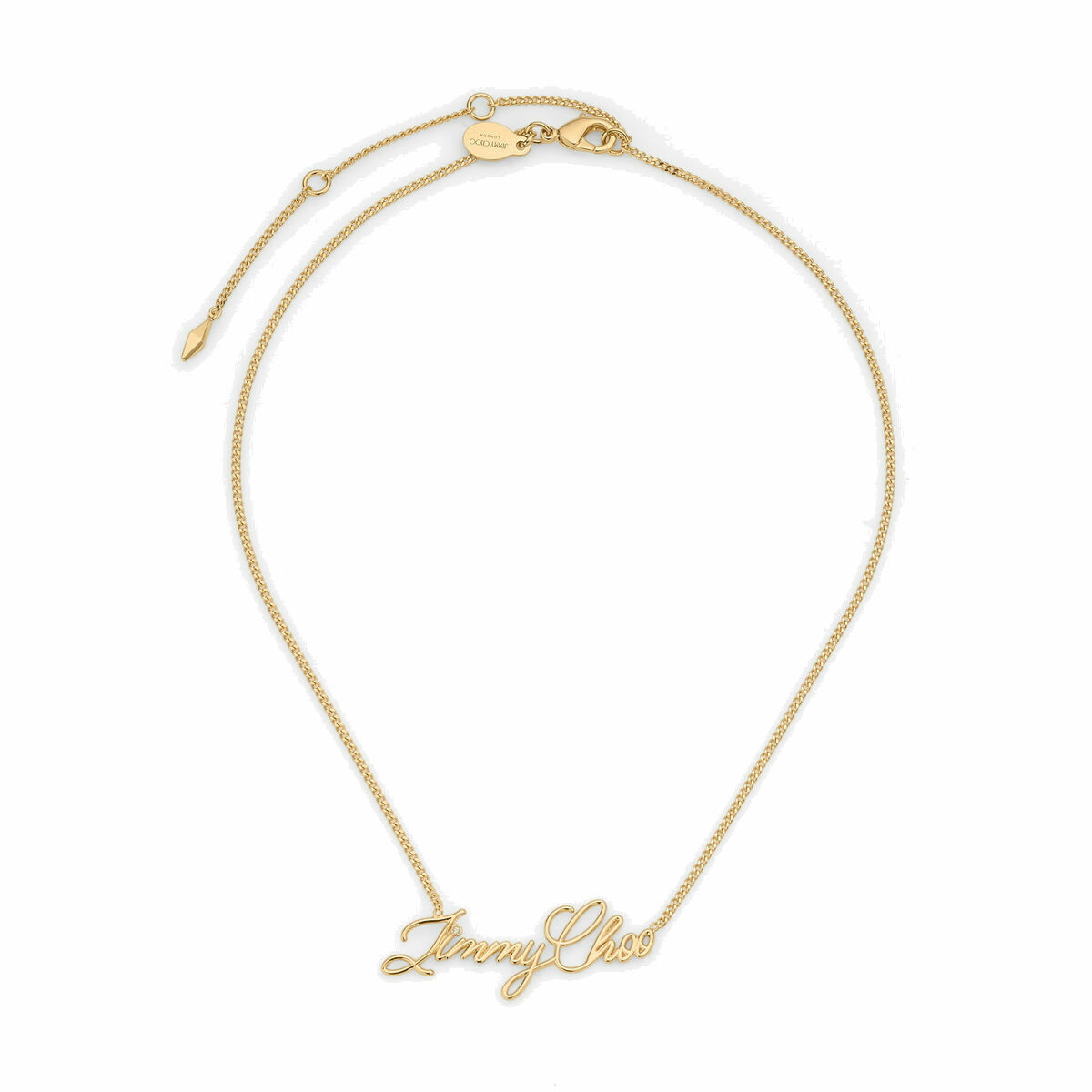 Jimmy Choo - Crystal-embellished logo necklace Jimmy Choo