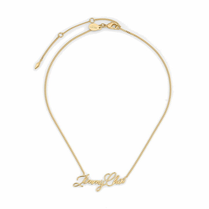 Photo: Jimmy Choo Logo Script Necklace 