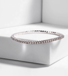 Shay Jewelry Diamond Tennis Stretch 18kt white gold bracelet with diamonds