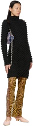 Marques Almeida SSENSE Exclusive Embroidered Spike Short Dress