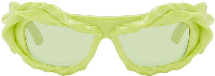 Photo: Ottolinger Green Twisted Sunglasses