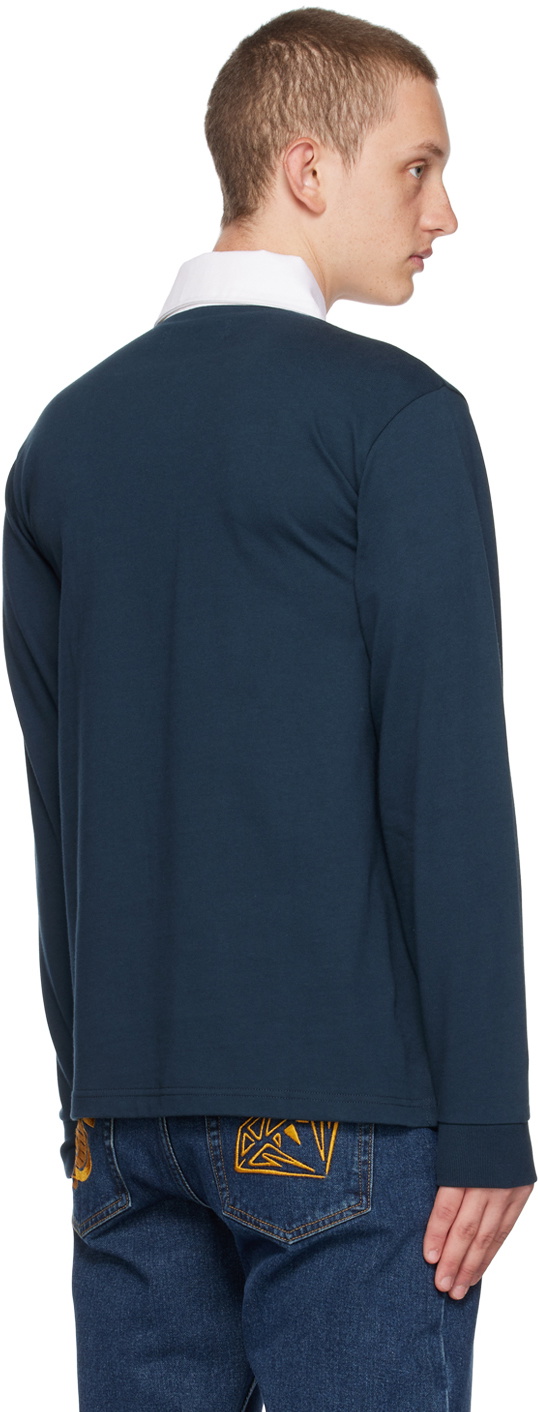 Billionaire Boys Club Navy Patches Rugby Polo