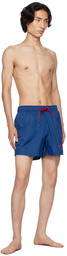 Hugo Blue Printed Swim Shorts