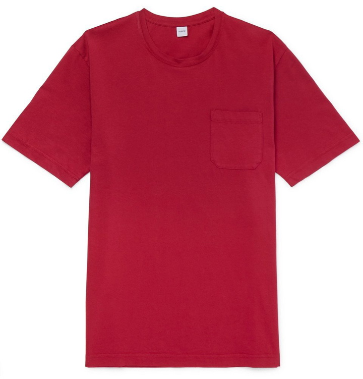 Photo: Aspesi - Cotton-Jersey T-Shirt - Red