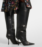 Gucci Boulevard Horsebit leather knee-high boots