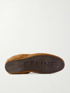 CELINE - Logo-Appliquéd Leather Loafers - Brown