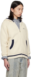 AFTER PRAY Off-White Embroidered Desert Hoodie